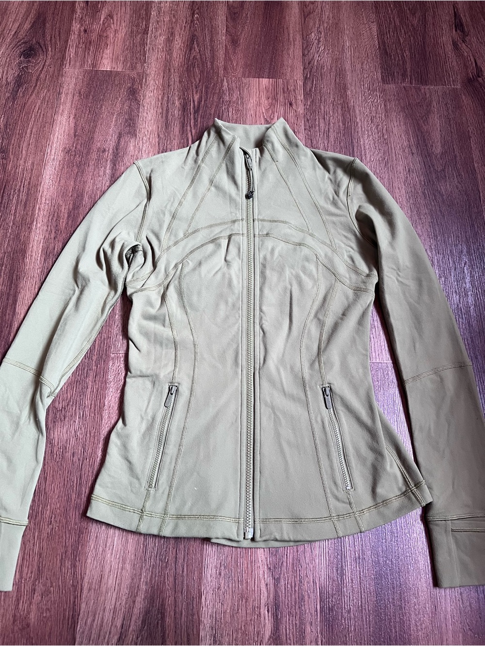lululemon Define jacket Olive green Full-Zip Sculpt Jacket size 6